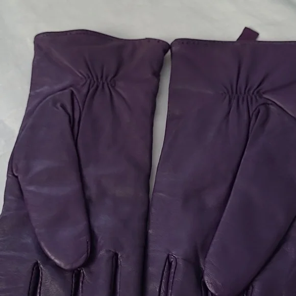 Lthr Gloves - cashmere/wool lining - Picture 4 of 9